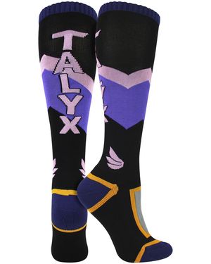 Talyx 1 Pack Ladies Ski Socks Cushioned Thermal Moisture Wicking Winter Sports - Purple