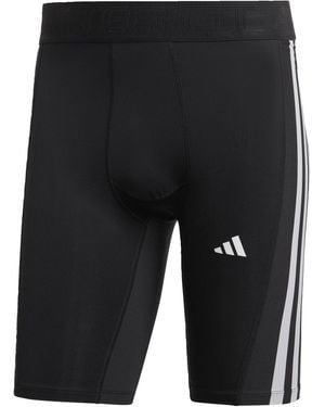 adidas Originals Techfit 3-Stripes Training Short Tights - Black