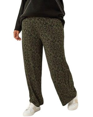 Roman Curve Paisley Wide Leg Culottes - Green