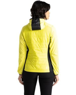 Dare 2b Ladies Ascending Hybrid Jacket Plum/ - Yellow
