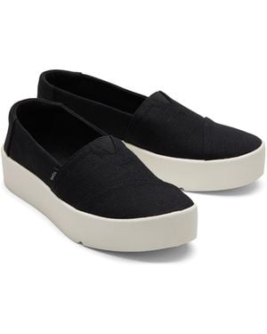 TOMS Verona Textiel Dames Zwarte Sneakers