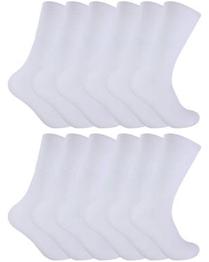 Sock Snob Thin Non Elastic Thermal Diabetic Socks For - White