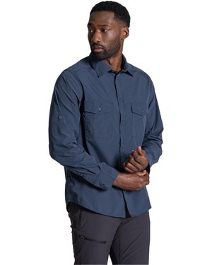 Craghoppers Kiwi Ii Long-Sleeved Shirt (Ombre) - Blue