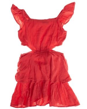 Gap Short Dress With Side Slits 664962 - Red