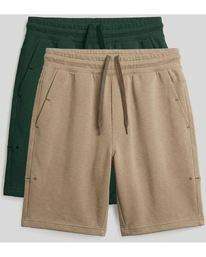 TOMMY LIFE Cotton- Shorts - Green
