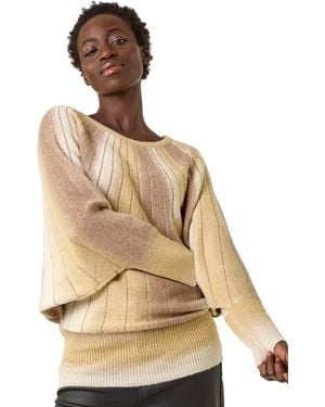Roman Spacedye Sunray Knit Jumper - Natural