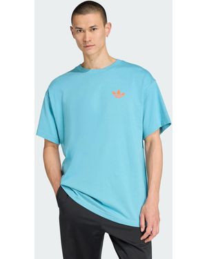 adidas Originals Sport Club Gfx Oversized Tee - Blue