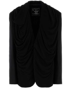 Y. Project Zwarte Stretch Twill Oversized Blazer