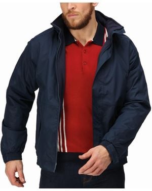 Regatta Professional Dover Fleece Lined Waterproof Bomber Jacket Coat - Blue