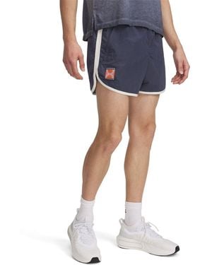 Under Armour Run 96 Running Shorts With Curved Hem - Blue