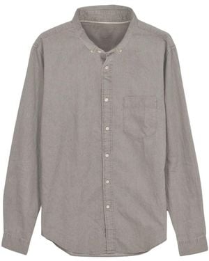 Uniqlo Chambray Denim Cotton Shirt - Grey