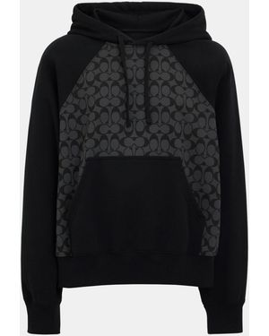 COACH Signature Hoodie - Black