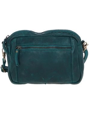 Ashwood Leather Real Vintage Cross Body Bag - Green