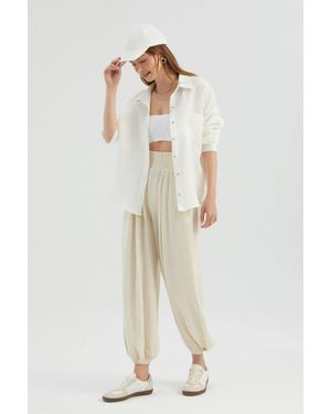Hiccup Loose Shirt With A Pocket Detail - Natural