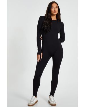 Quiz Long Sleeve Unitard - Black