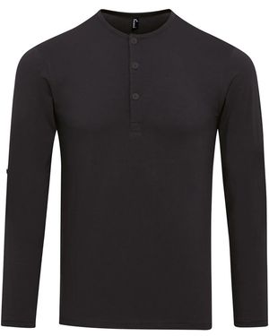 PREMIER Long John Roll Sleeve Tee - Black