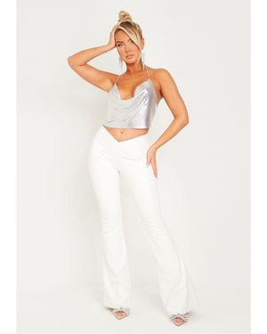 Missy Empire Missy Empire Flared Trousers - White