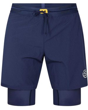 Skins Series-3 Performance Training Running Shorts - Blue