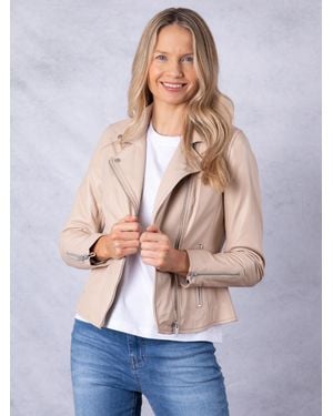 Lakeland Leather Tarraby Biker Jacket - Blue