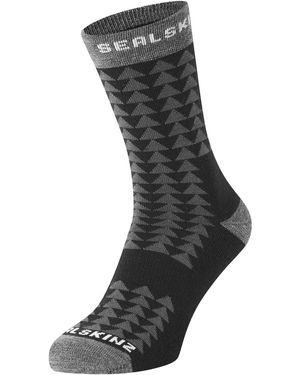 SealSkinz Merino Mid Length Running Socks For And - Black
