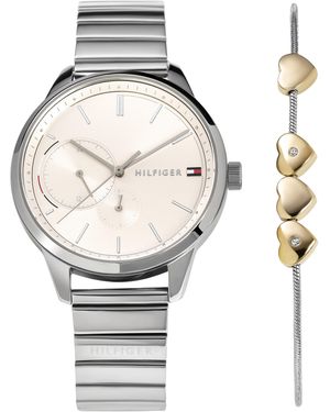 Tommy Hilfiger Analogue Quartz Watch With Stainless Steel Strap 2770045 - Metallic