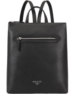 Dents Tavros Leather Backpack - Black