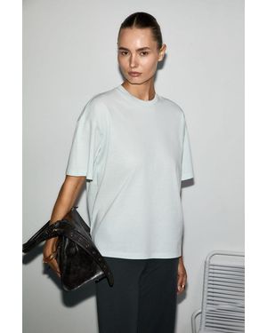 Grimelange Oversized Crew Neck T-Shirt - Grey