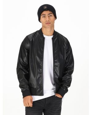 Luke 1977 Tovey Debossed Bomber Jacket - Black