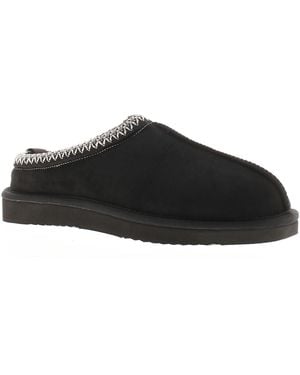 Strollers Mule Slippers Faux Fur Lining Holly Micro Fibre - Black