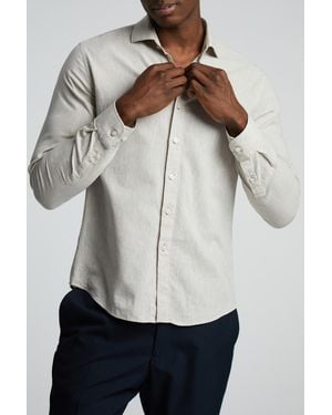 Limehaus Plain Linen Shirt - Grey