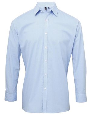 PREMIER Gingham Long-Sleeved Shirt (Light/ - Blue