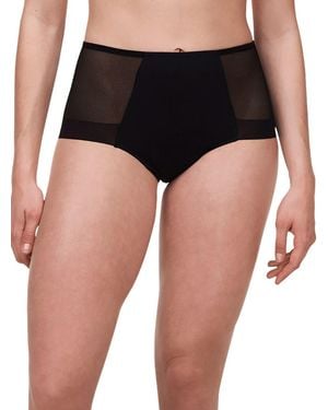 Chantelle Mesh High Waist Period Trousers - Black