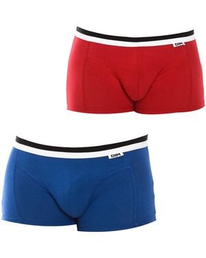 DIM Pack-2 Boxers Unno Basic Breathable Fabric D05H2 - Red