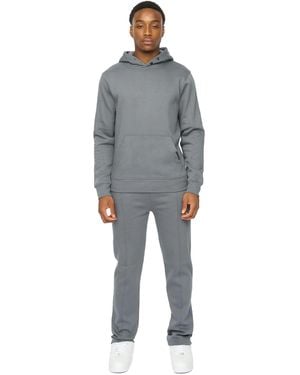 Duck and Cover Chattamere Hoodie & Bottom Set (Petrol) - Grey