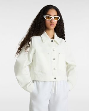 Vans Raynes Crop Trucker Jacket - White