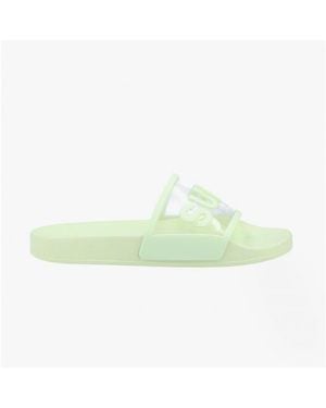 Superga 1908 Clear Identity Slides Primrose - Green
