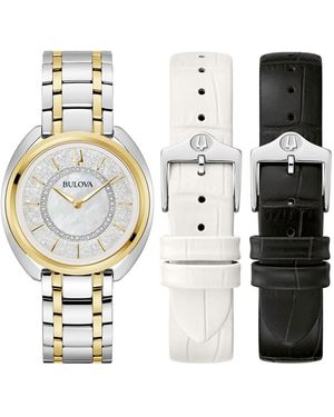 Bulova Duality Watch 98X134 Stainless Steel (Archived) - White