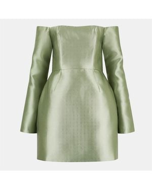 Odd Muse Om The Ultimate Off-The-Shoulder Mini A-Line Dress - Green