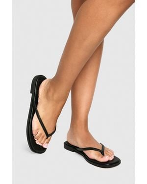 Boohoo Flip Flop Sandals - White