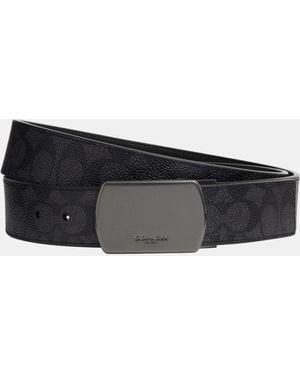 COACH 38Mm Modern Plaque Belt - Black