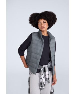 Mountain Warehouse Lightweight Down Gilet Water Resistant Sleeveless Body Warmer Jacket Polyamide - Black