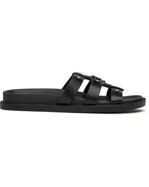 SOLESISTER Honey Footbed Sandals - Black