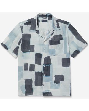 Oliver Sweeney 100% Linen Riviera Shirt - Blue