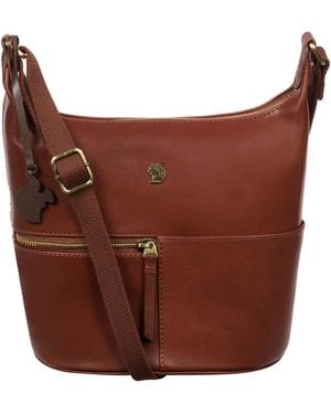 Conkca Little Kristin' Conker Leather Shoulder Bag - Brown