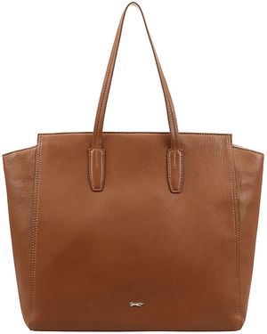 Paul Costelloe Ardila Leather Tote Bag - Brown