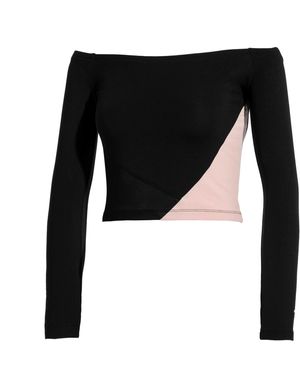 PUMA Rive Gauche Off Shoulder Top Colourblock 578445 01 Textile - Black