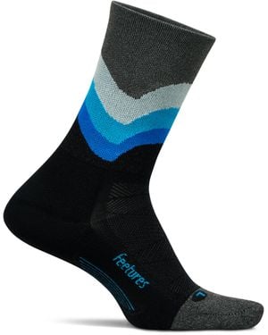 Feetures Elite Light Cushion Mini Crew Swell - Black