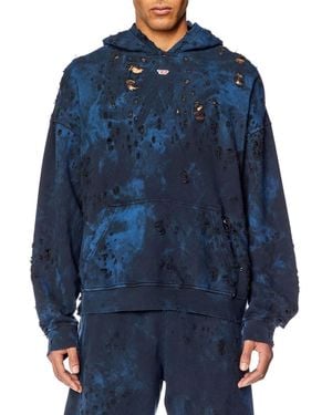DIESEL S-Boxt-Hood-N9 Hoodie - Blue