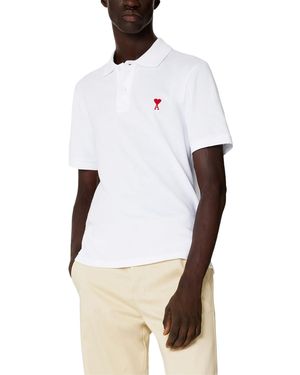 Ami Paris Ami De Coeur Polo Shirt - White