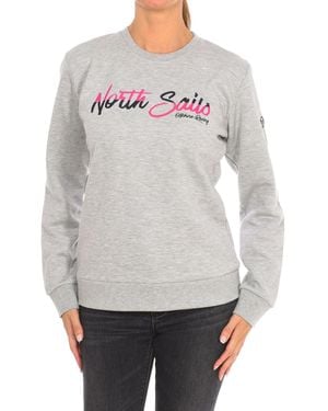 North Sails Long-Sleeved Crew-Neck Sweatshirt 9024250 - Grey